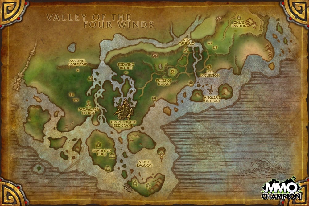 World Of Warcraft Mists Of Pandaria Map