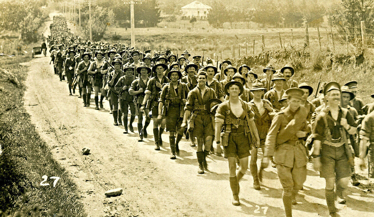 World War 1 Soldiers Marching