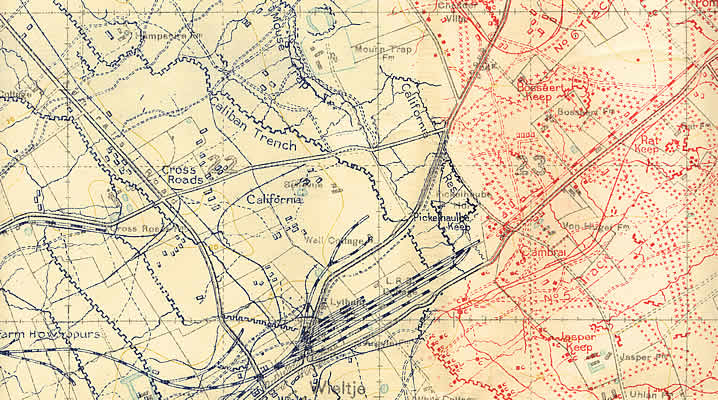 World War 1 Trenches Map