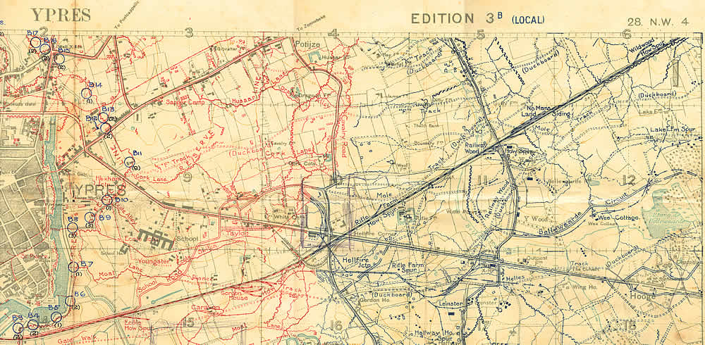 World War 1 Trenches Map