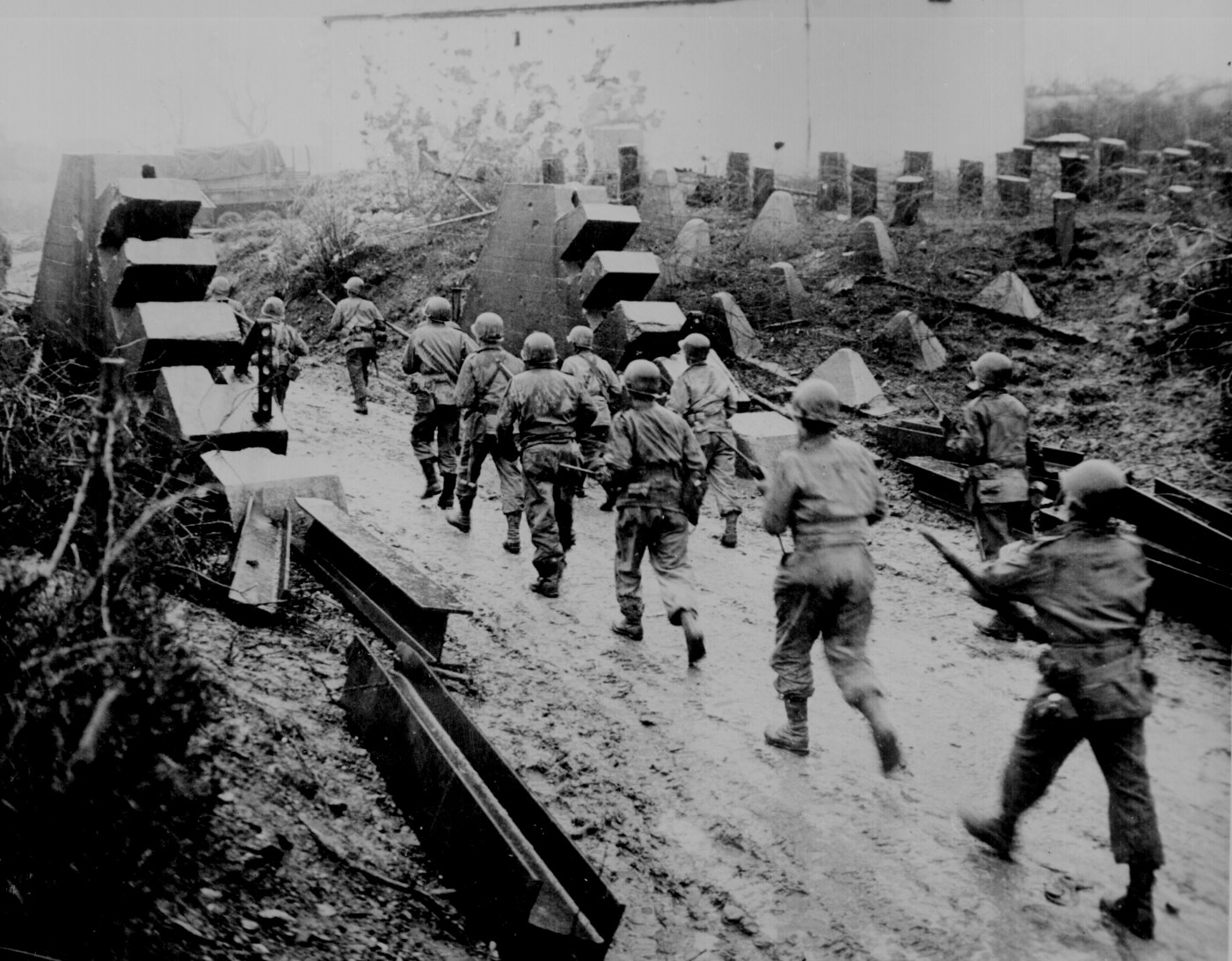 World War 2 Soldiers Marching