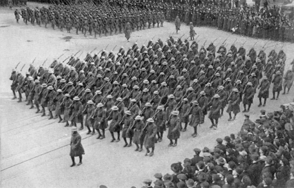 World War 2 Soldiers Marching