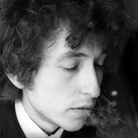Young Bob Dylan Smoking
