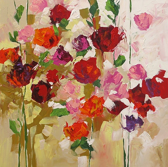 Abstract Art Paintings Flowers
