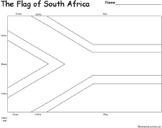 African Flag Coloring Page