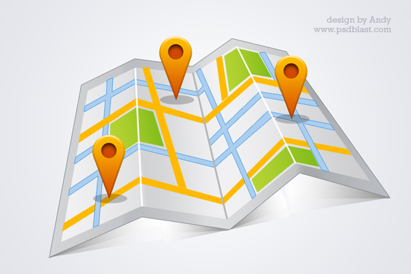 Google Map Icon Vector