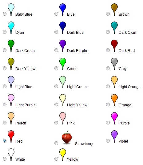 Google Map Icons Numbers