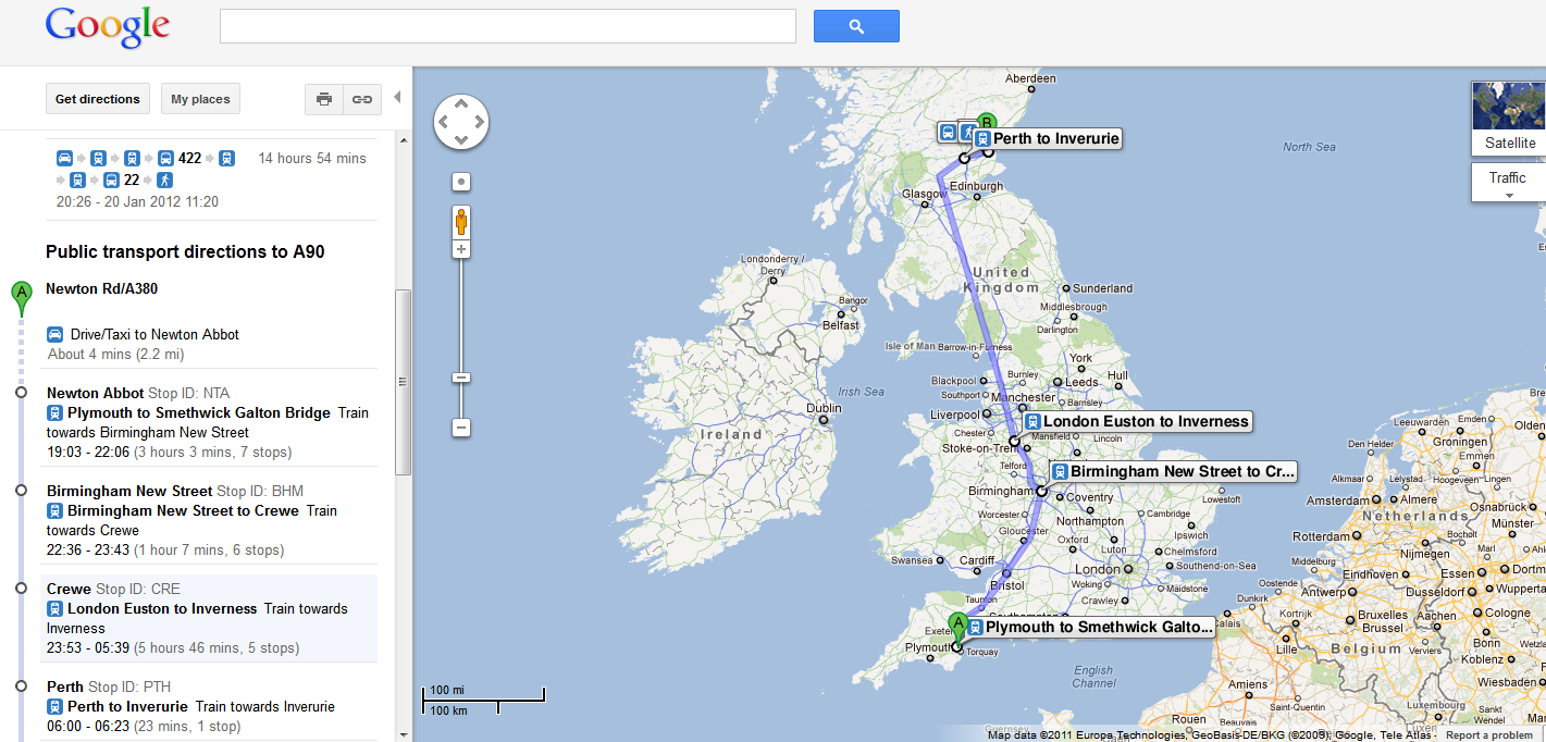 Google Maps Uk