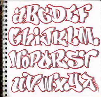Graffiti Alphabet Bubble
