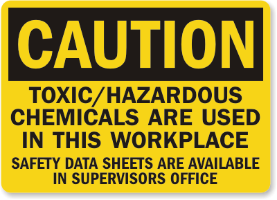 Hazardous Chemicals Sign