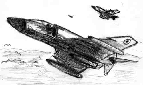 Jet Plane Sketch