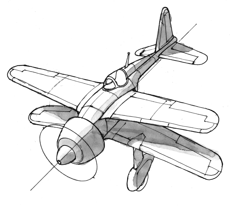 Jet Plane Sketch