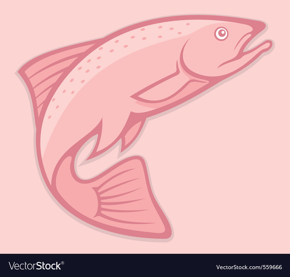 Jumping Salmon Clip Art