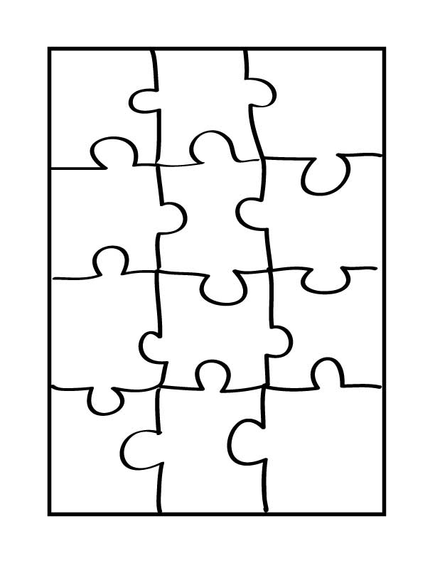 Printable Puzzle Pieces Template