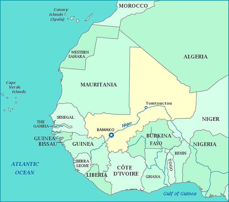 Bamako Mali Map