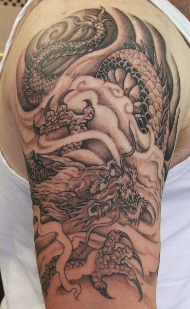 Chinese Dragon Tattoo Arm