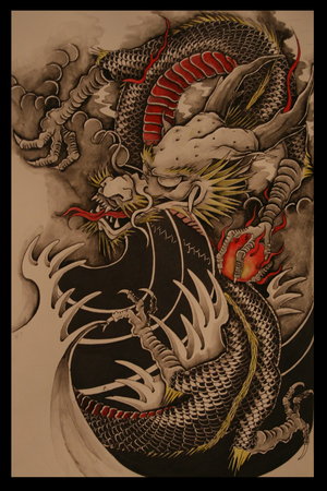 Chinese Dragon Tattoo Arm