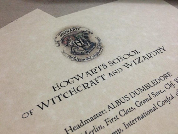 Hogwarts Acceptance Letter Template Free Printable